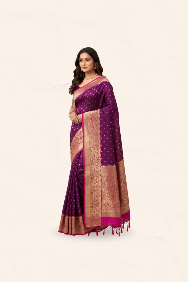 Nauvari Pink Saree [RS]