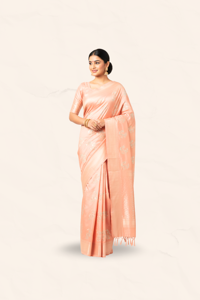 Nauvari Light Pink Saree [RS]
